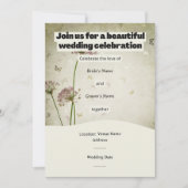 Rustic Wedding Invitation – Customizable Details Kaart (Voorkant)
