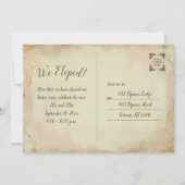 Rustic Wedding Invitation, foto Kaart (Achterkant)