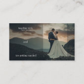 Rustic Wedding Invitation - Getting married Informatiekaartje (Voorkant)
