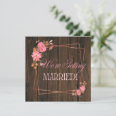 Rustic Wedding Invitation Kaart (Staand voorkant)
