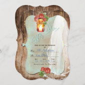 Rustic Wedding ~ Invitation Kaart (Voorkant / Achterkant)