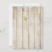 Rustic Wedding Invitations, Bourgogne, hout Kaart (Achterkant)