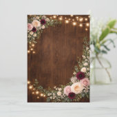 rustic wedding invitations  kaart (Staand voorkant)