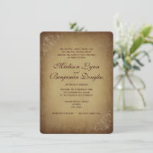  Rustic Wedding Invitations Rond Korners Kaart (Staand voorkant)
