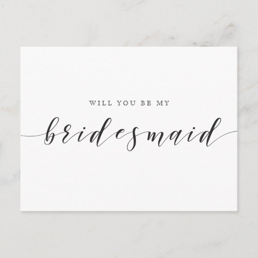 Rustic Wedding: Jij wordt mijn bruidsmeisje Uitnodiging Briefkaart (Voorkant)