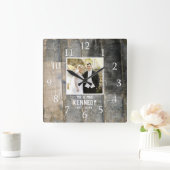 Rustic Wedding Jubileum Foto SGEHood Vierkante Klok (Huis)