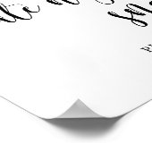 Rustic Wedding Late Night Snack Food Sign Poster (Hoek)