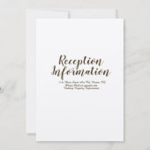 Rustic Wedding Log Rings Elegant Script Photo Kaart (Achterkant)