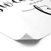 Rustic Wedding Love is Sweet Treat Sign Poster (Hoek)