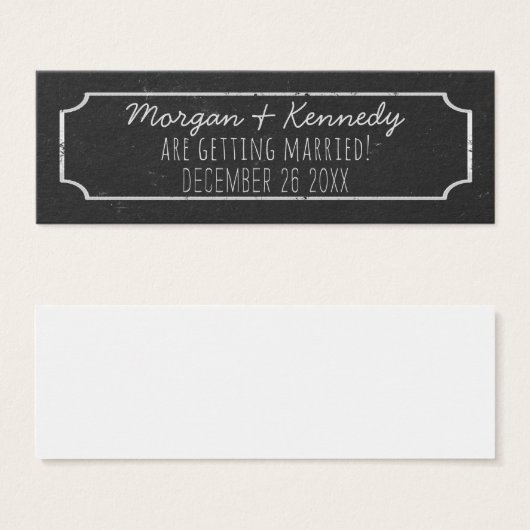 Rustic Wedding Mini bespaart de Dates 100 Pack Visitekaartjes (Voorkant /achterkant)