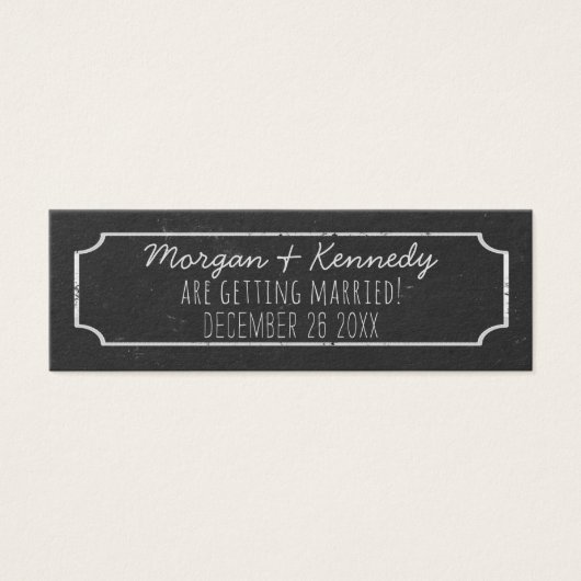 Rustic Wedding Mini bespaart de Dates 100 Pack Visitekaartjes (Voorkant)