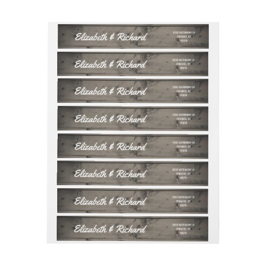 Rustic Wedding Monogram Weathered Barn Wood (Vel)