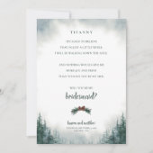 Rustic Wedding Party Bridesmaid proposal Kaart (Voorkant)