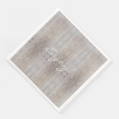 Rustic Wedding Party Light Wood Land Servet (Hoek)