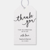 Rustic Wedding Party Thank You Cadeaulabel (Voorkant)
