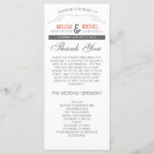 Rustic Wedding Program Programmakaart (Voorkant)