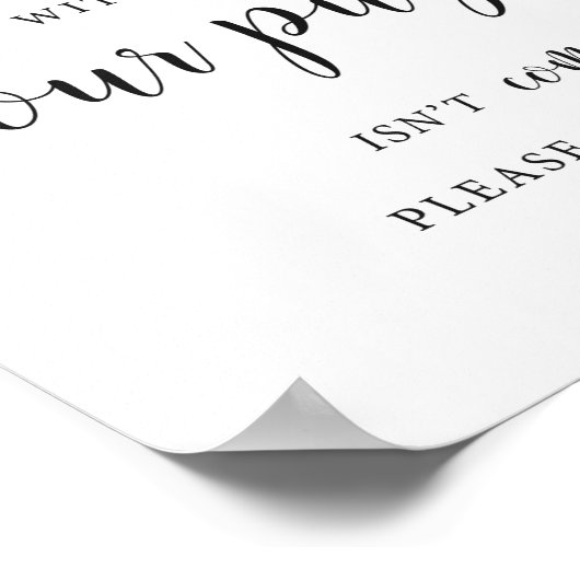 Rustic Wedding Puzzle Guest Book Sign Poster (Hoek)