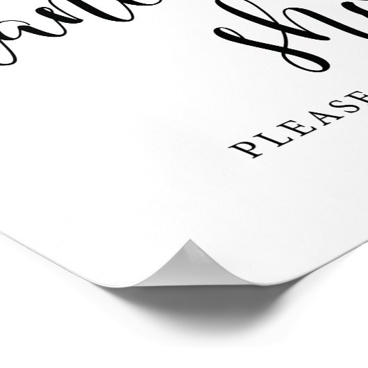 Rustic Wedding Reception Dansende Shoes Sign Poster (Hoek)