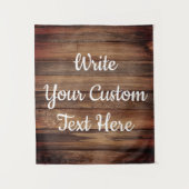 Rustic Wedding Reception Foto Booth Backdrop Prop Wandkleed (Voorkant)