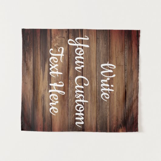 Rustic Wedding Reception Foto Booth Backdrop Prop Wandkleed (Voorkant (horizontaal))