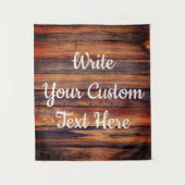 Rustic Wedding Reception Foto Prop Backdrop Sign Wandkleed (Voorkant)