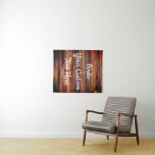 Rustic Wedding Reception Foto Prop Backdrop Sign Wandkleed (In Situ (horizontaal))