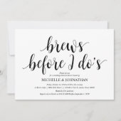 Rustic Wedding Rehearsal Dinner, Black and White Kaart (Voorkant)