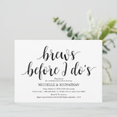 Rustic Wedding Rehearsal Dinner, Black and White Kaart (Staand voorkant)