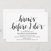 Rustic Wedding Rehearsal Dinner, Black and White Kaart (Voorkant / Achterkant)