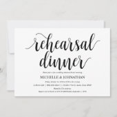 Rustic Wedding Rehearsal Dinner Invitation Card Kaart (Voorkant)