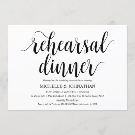 Rustic Wedding Rehearsal Dinner Invitation Card Kaart
