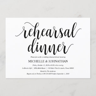 Rustic Wedding Rehearsal Dinner Invitation Card Kaart