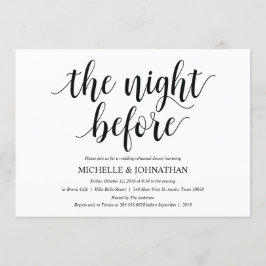 Rustic Wedding Rehearsal Dinner Invitation Card Kaart