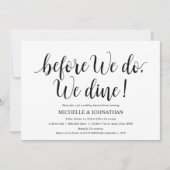 Rustic Wedding Rehearsal Dinner Invitation Card Kaart (Voorkant)