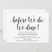Rustic Wedding Rehearsal Dinner Invitation Card Kaart (Voorkant / Achterkant)