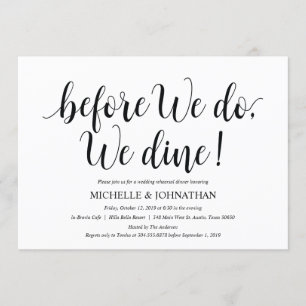 Rustic Wedding Rehearsal Dinner Invitation Card Kaart