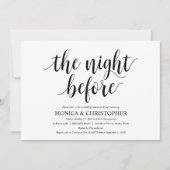 Rustic Wedding Rehearsal Dinner Invitation Card Kaart (Voorkant)