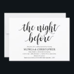 Rustic Wedding Rehearsal Dinner Invitation Card Kaart<br><div class="desc">Een repetitief dinerfeest plannen met het om bruid te worden en de nacht voor de bruiloft te bruisen? Nodig gasten met dit rustige kalligrafie ontwerp uit,  de rehearsal avondavondeten. 
Voeg je brunchgegevens toe in het overeenkomende zwarte lettertype/lettertype.

#TeeshaDerrick</div>