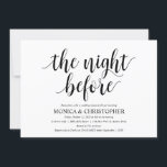 Rustic Wedding Rehearsal Dinner Invitation Card Kaart<br><div class="desc">Een repetitief dinerfeest plannen met het om bruid te worden en de nacht voor de bruiloft te bruisen? Nodig gasten met dit rustige kalligrafie ontwerp uit,  de rehearsal avondavondeten. 
Voeg je brunchgegevens toe in het overeenkomende zwarte lettertype/lettertype.

#TeeshaDerrick</div>