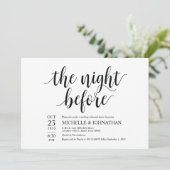 Rustic Wedding Rehearsal Dinner Invitation Card v2 Kaart (Staand voorkant)