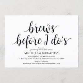 Rustic Wedding Rehearsal Dinner Invitation cards Kaart