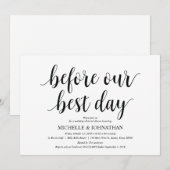 Rustic Wedding Rehearsal Dinner Invitation cards Kaart (Voorkant / Achterkant)