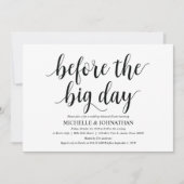 Rustic Wedding Rehearsal Dinner Invitation cards Kaart (Voorkant)