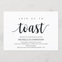 Rustic Wedding Rehearsal Dinner Invitation cards Kaart