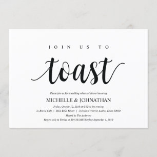 Rustic Wedding Rehearsal Dinner Invitation cards Kaart