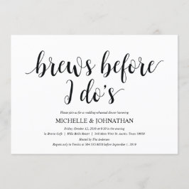 Rustic Wedding Rehearsal Dinner Invitation cards Kaart