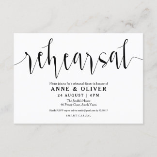Rustic Wedding Rehearsal Dinner Invitations Kaart
