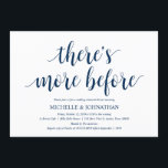Rustic Wedding Rehearsal Dinner, Navy Blue Kaart<br><div class="desc">Een huwelijksrepetitie met de toekomstige Bride en de toekomstige Groom,  voor hun grote dag? Nodig de gasten uit met deze Rustic Wedding Rehearsal Dinner Invitation Card. Voeg uw repetitieve diner details toe in het overeenkomende zwarte lettertype/lettertype.

#TeeshaDerrick</div>
