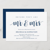 Rustic Wedding Rehearsal Dinner, Navy Blue Kaart (Voorkant / Achterkant)