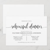 Rustic Wedding Rehearsal Dinner Uitnodiging (Voorkant / Achterkant)